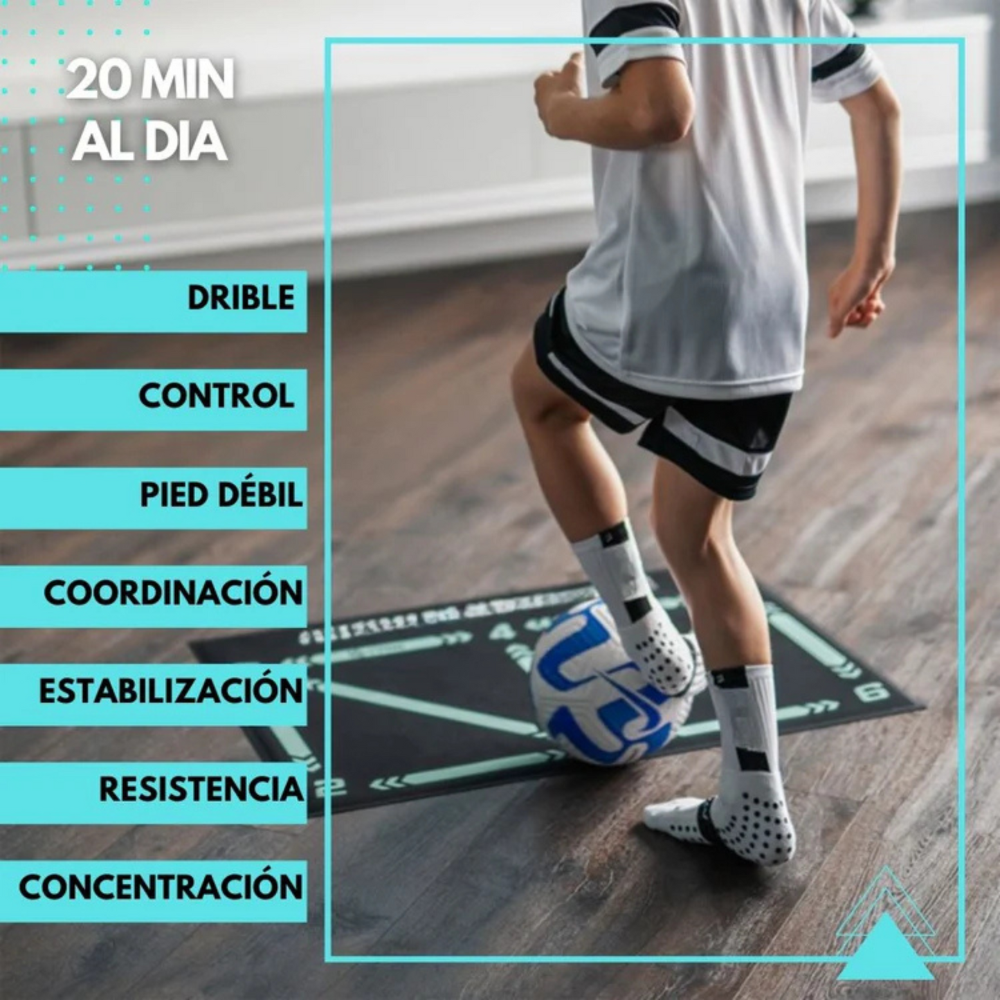 Tapis d'entraînement + Exercices vidéo + Chaussettes